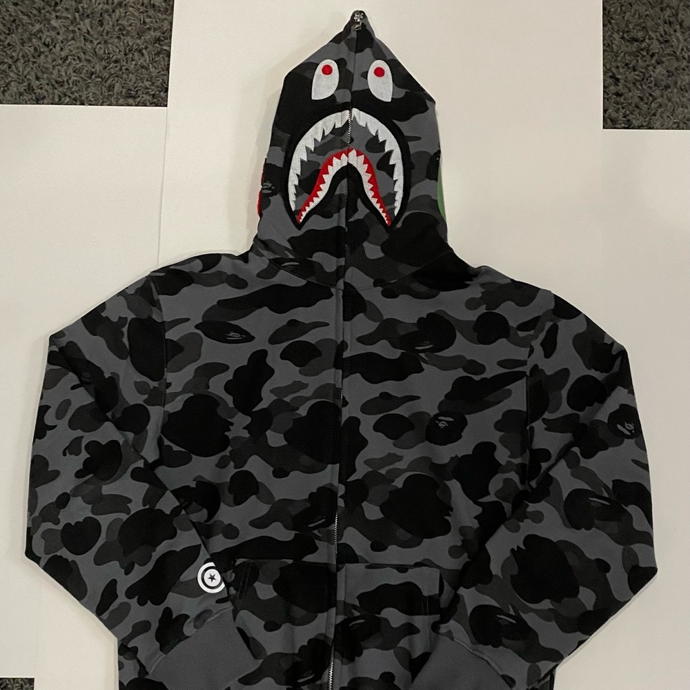 Black Bape Full Zip Hoddie
